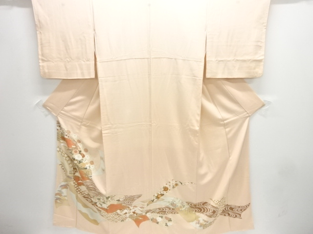 JAPANESE KIMONO / TOMESODE / EMBROIDERY / NOSHI PATTERN